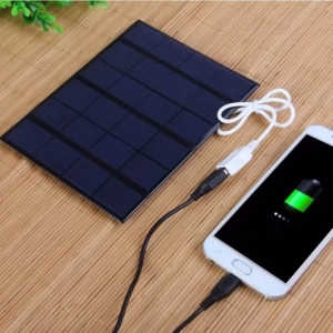 New 3.5W Solar Charger Polycrystalline Solar Cell Solar Panel USB Solar Mobile Charger